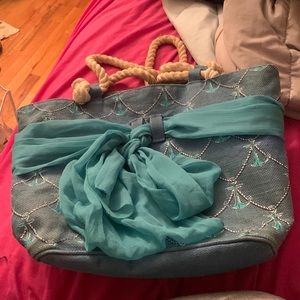 Large anchor beach bag